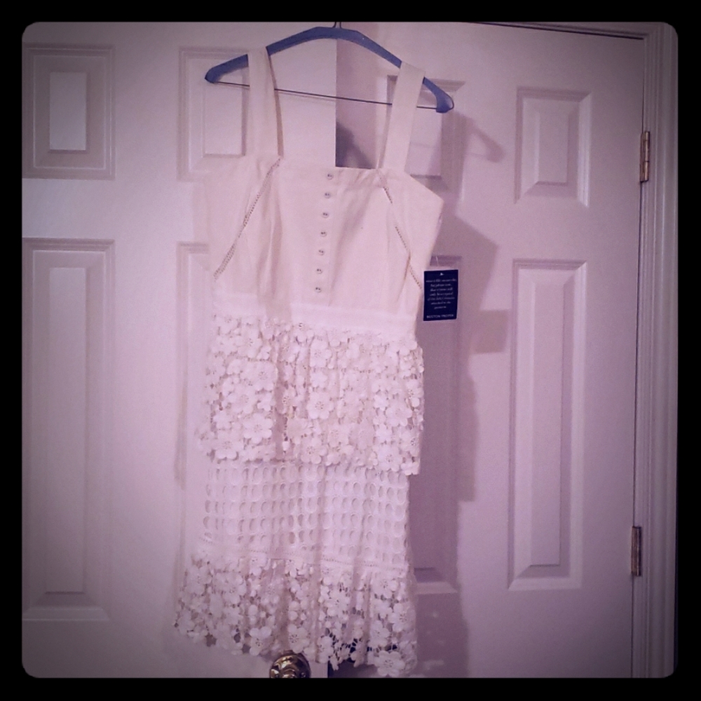 Boston Proper NWT White Lace Dress